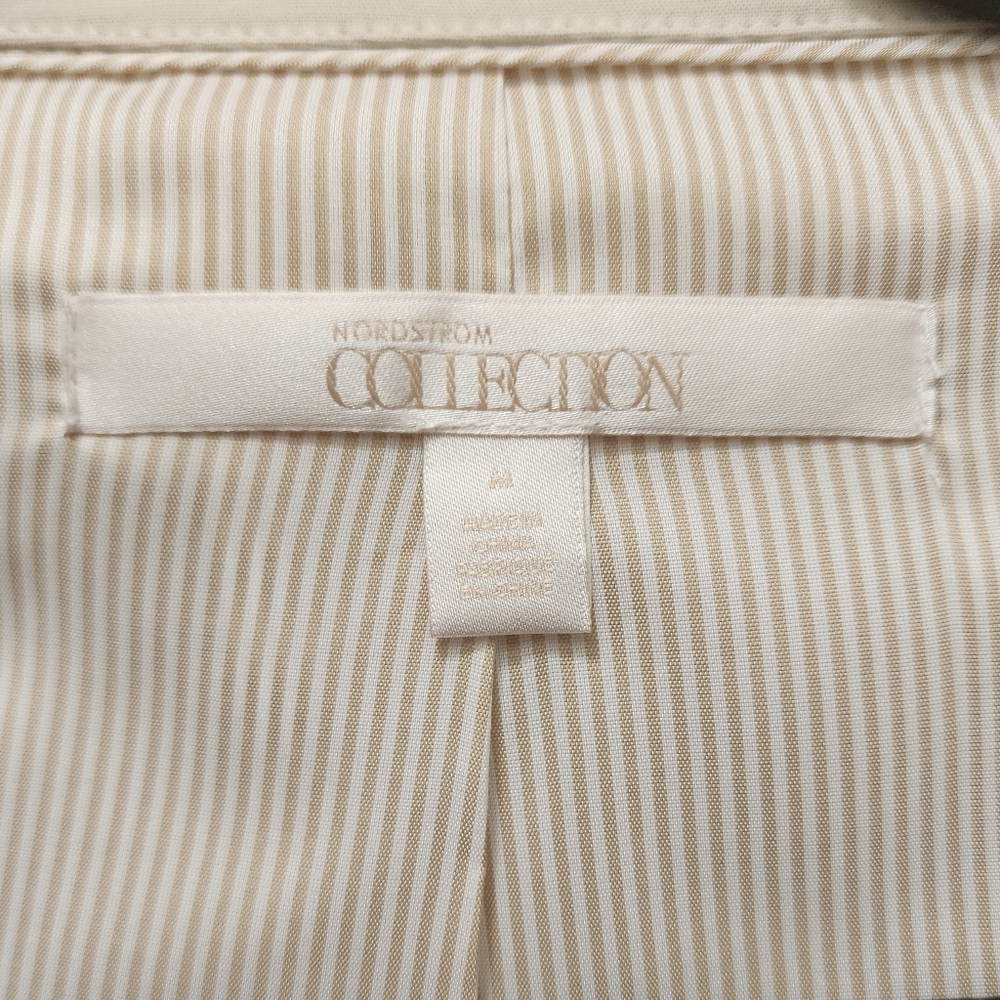 Nordstrom Collection Cotton Belted Trench Coat , Medium - Picture 6 of 7